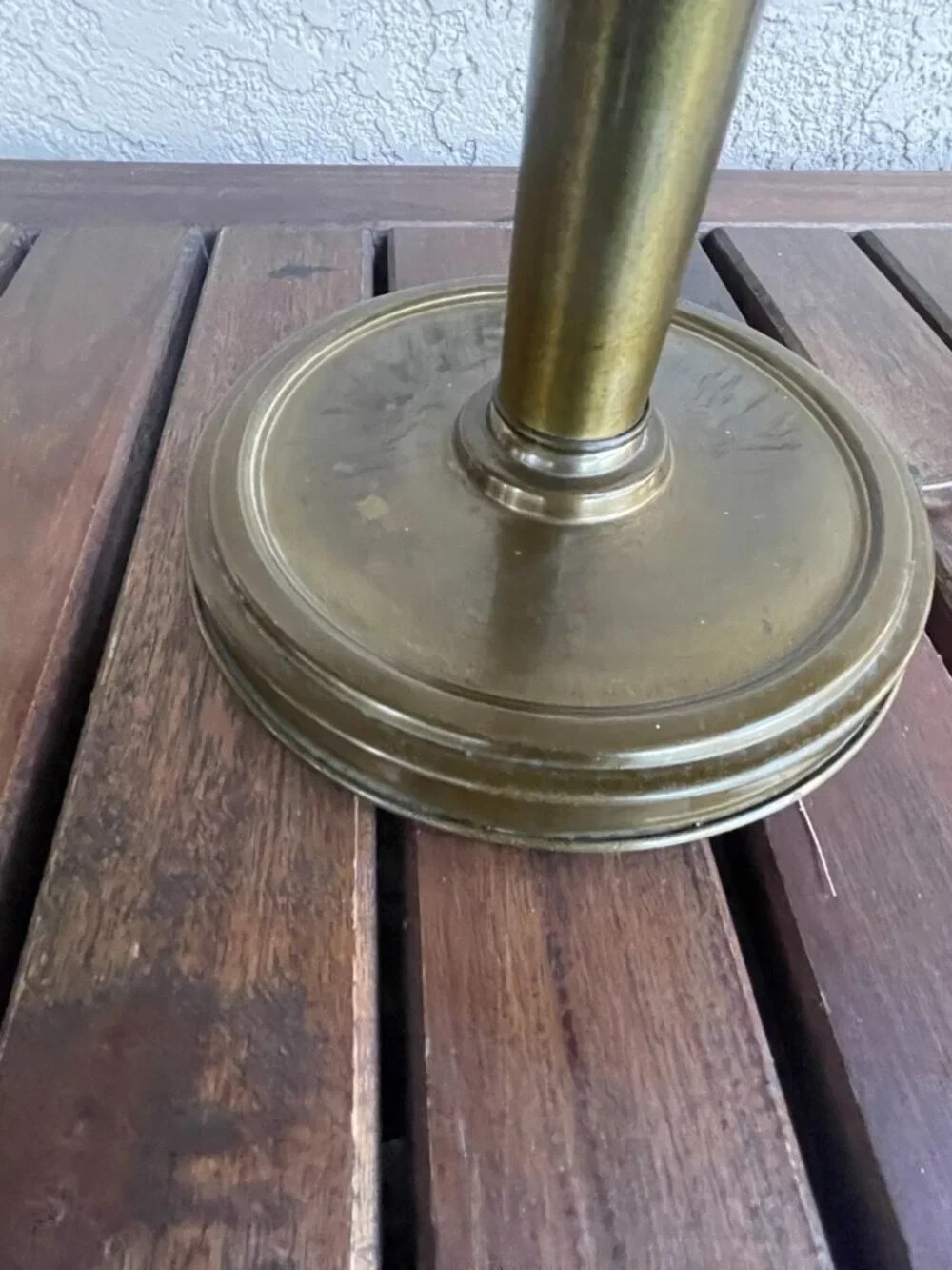 Vintage Student Bronze Toleware Desk Lamp